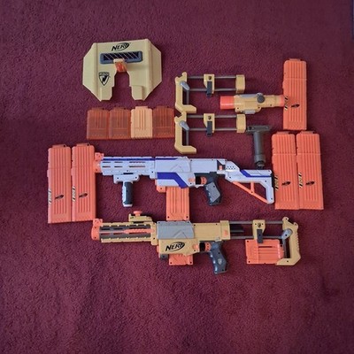 Nerf Gun Lot With Accessories 