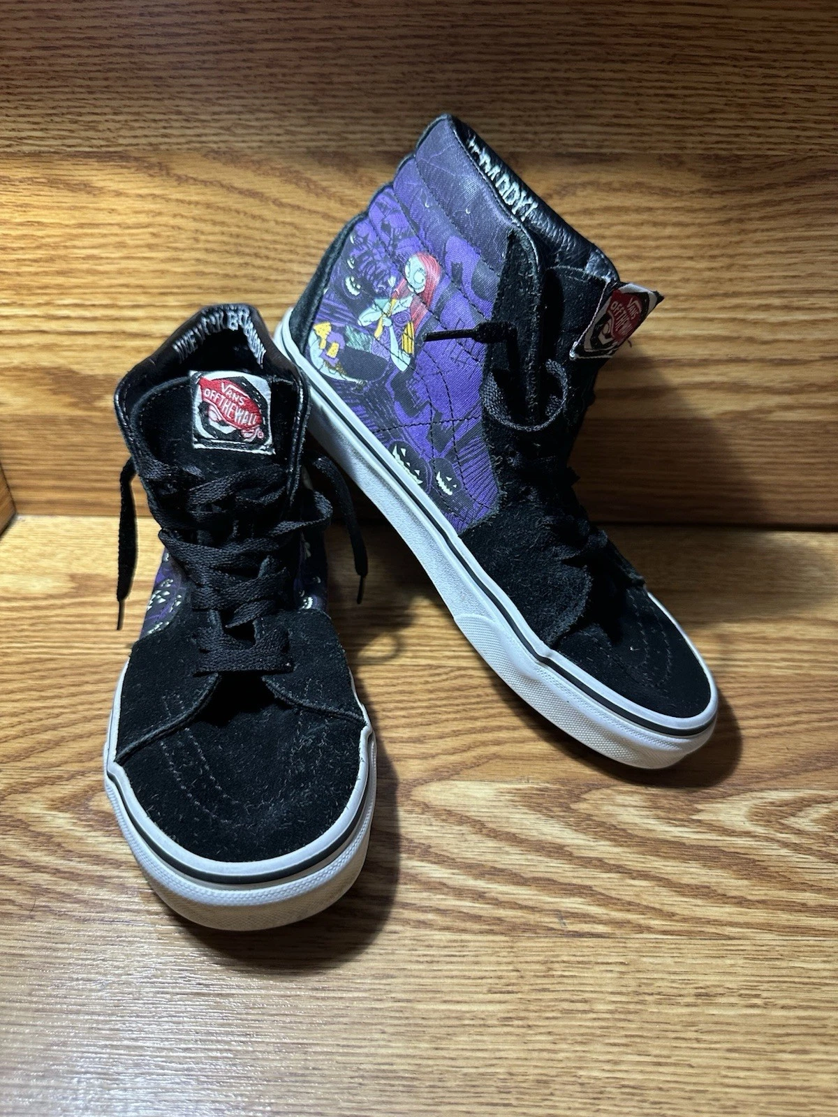 Scarpa da skate VANS X Disney Nightmare Before Christmas bella lavoro osso papà M6.5 W8
