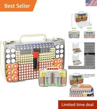 Smart Storage Case for 269 Batteries: Double-Sided Design with Tester Included