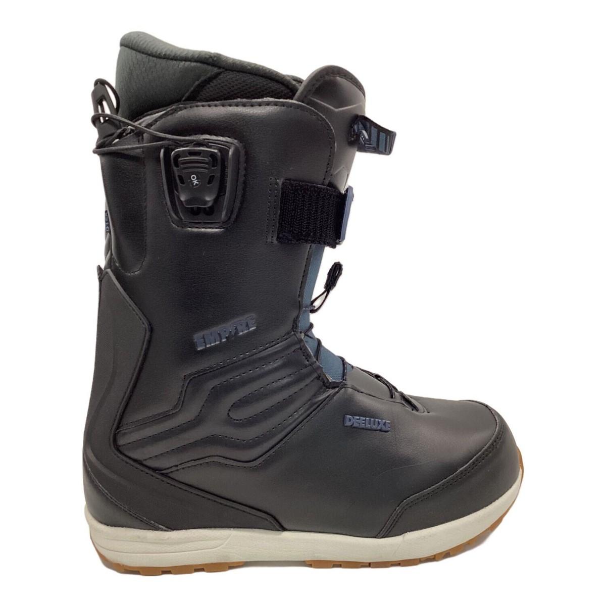 DEELUXE Snowboard Boots Men's Size 26.5cm Black x Blue Flex DEELUXE Snowboard Boots Men's Size 26.5cm Black x Blue Flex