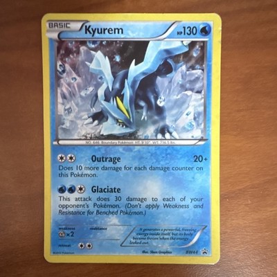 Pokémon Kyurem Promo Holo BW44 Black & White Basic Card 130 HP Outrage Glaciate