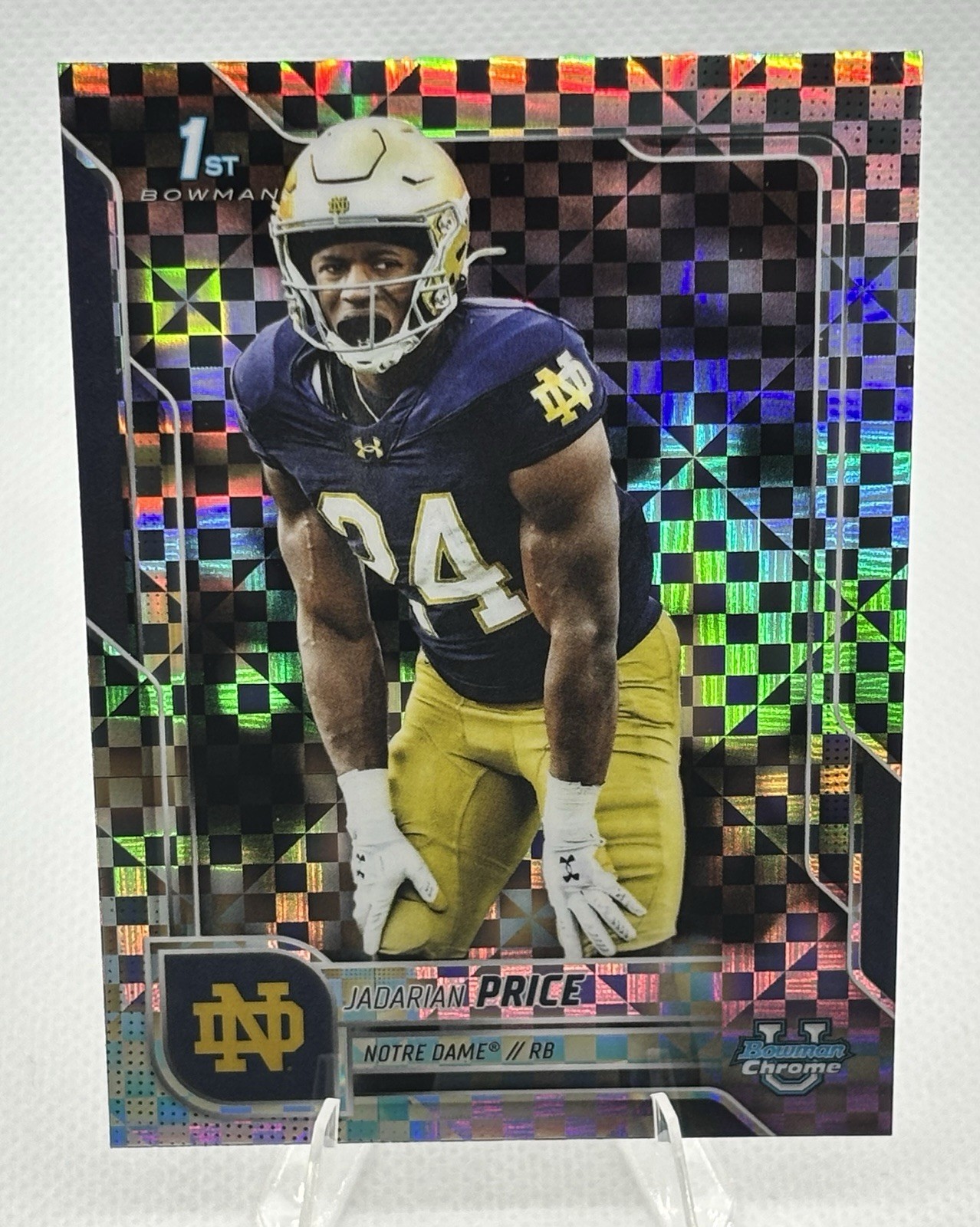 2025 Bowman U Chrome - Jadarian Price #117 X-Fractor (1st) Notre Dame