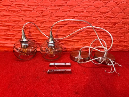 2 Used Bicycle Glass Company BG042_PEN-BN-04 Pendant Light Good Condition
