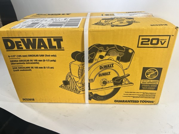 Sierra circular inalámbrica DEWALT DCS391B de 6-1/2 pulgadas, 20V - Amarilla