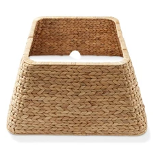 OPEN BOX - Water Hyacinth Christmas Tree Collar, Square Christmas Tree Cover