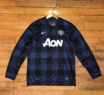 #ad Nike Manchester United Van Persie 20 Long Sleeve Away Jersey 2013 2014 Large $74.99