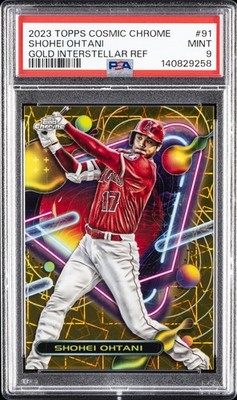 【50シリ】大谷翔平 2023 Topps Cosmic Chrome 2023 TOPPS COSMIC CHROME GOLD INTERSTELLAR REFRACTOR SHOHEI OHTANI