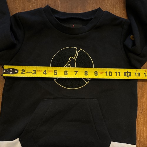 Air Jordan JumpMan Boys Black /Gold 4T Pullover Long Sleeve Sweatshirt NWT - Picture 5 of 8
