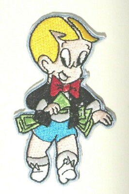Richie Rich Full Figure Walking 3'' Tall Embroidered Iron On Patch