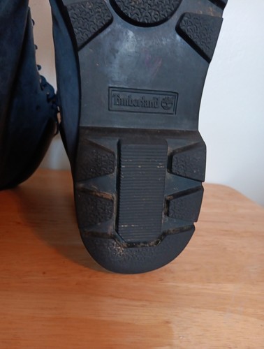 Mens Sz 13 Blue Navy Classic Nubuck Timberland 6" Boots A1K2T Black Soles - Picture 12 of 24