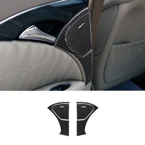 Carbon Fiber Interior Rear Door Armrest Cover Trim For Mercedes-Benz W211 03-09 - Zdjęcie 1 z 15