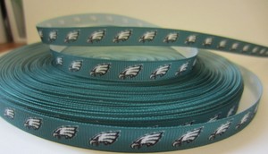 GROSGRAIN PACKER FOOTBALL 3//8/" RIBBON FOR HAIR BOWS DIY CRAFTS