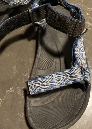 TEVA Sandals Kid Hurricane 2 - Blue Diamond Weave Straps US 2 EUR 32 - Picture 4 of 12