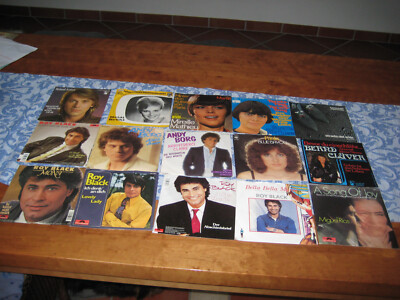 15 Single-Schallplatten von Roy Black, Roland Kaiser, Paola,Mireille Mathieu...