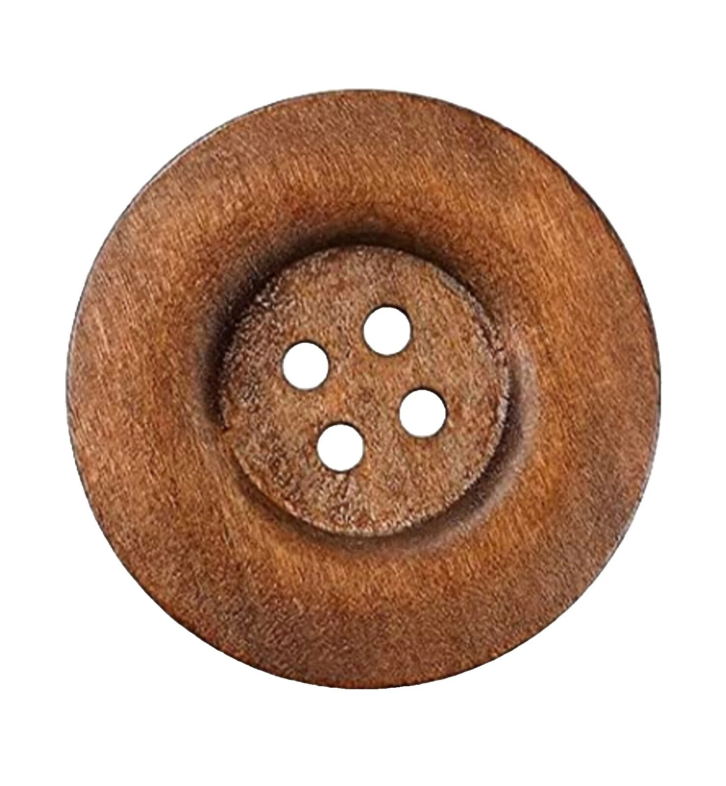 Wooden Shirts & Blouses Brown Sewing Buttons