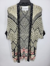 Carol Anderson Cardigan Sweater Womens Small Oversized Aztec Dolman Sleeve Long