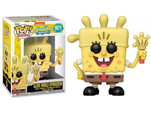 BOB ESPONJA PANTALONES CUADRADOS GUANTE MUNDO BOB ESPONJA 3.75" POP VINILO FIGURA FUNKO 1671 - Imagen 3 de 3