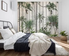 3D Coconut Palm ZHUA3641 Photo Curtain Window Blockout Fabric Amy 2024