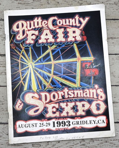 Butte County Fair Sportsman's Expo 1993 Gridley, California Program Booklet - 第 1/3 張圖片
