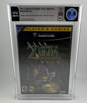 THE LEGEND OF ZELDA: FOUR SWORDS ADVENTURES - WATA Graded 9.8 A+ NEW Gamecube PC