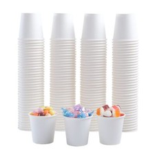 300 Pack - 3 oz Paper Cups for Bathroom, Disposable Small Mouthwash Cups, Esp...
