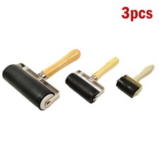 3x Hard Rubber Roller Printing Ink Lino Brayer Art Craft Tool Handmade Printing