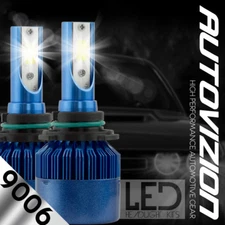 AUTOVIZION LED HID Headlight kit 9006 White for 1990-1999 Chevrolet K1500