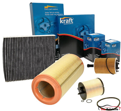 KRAFT Inspektionspaket Filtersatz für Audi A2 1.2 TDi 1.4 TDi ab 2002/06-2005/08