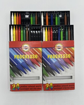 Koh-I-Noor Progresso Woodless Colored 80 - Pencil Set, Assorted Colored Pencils