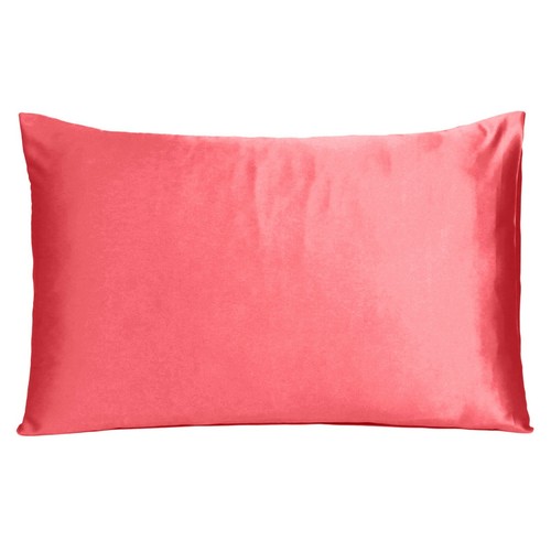 2 Pcs Premium Satin Bed Pillow Case Covers Soft Pillowcases Standard Queen King - Picture 251 of 273