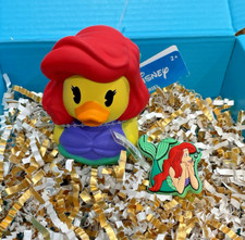 Ariel The Little Mermaid 2-Piece Bundle   Mermaid Rubber Duck  Crocs Jibbitz