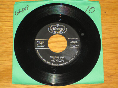 DOO-WOP GROUP 45 RPM - PHIL PHILLIPS - MERCURY 71531 - ''TAKE THIS HEART'' 