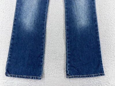Z Cavaricci Pants Womens 5 Blue Denim Jeans 100% Cotton Flared Low