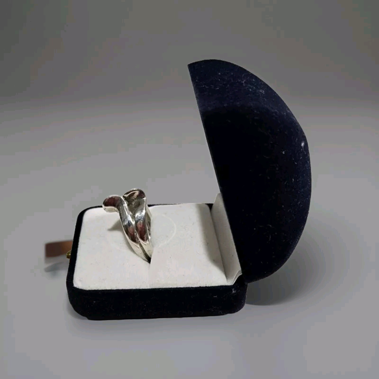 Solid Sterling Silver Wave Knot Style Vintage Rin… - image 14