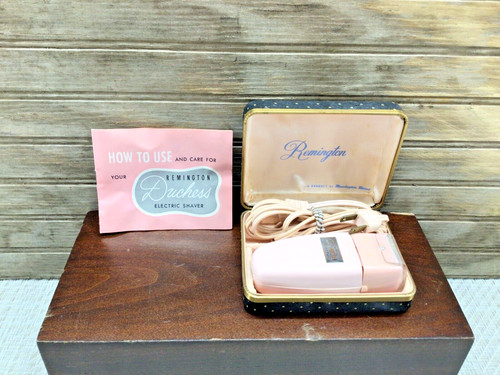 REMINGTON Duchess Pink Electric Shaver for Women Vintage MCM 1950's
