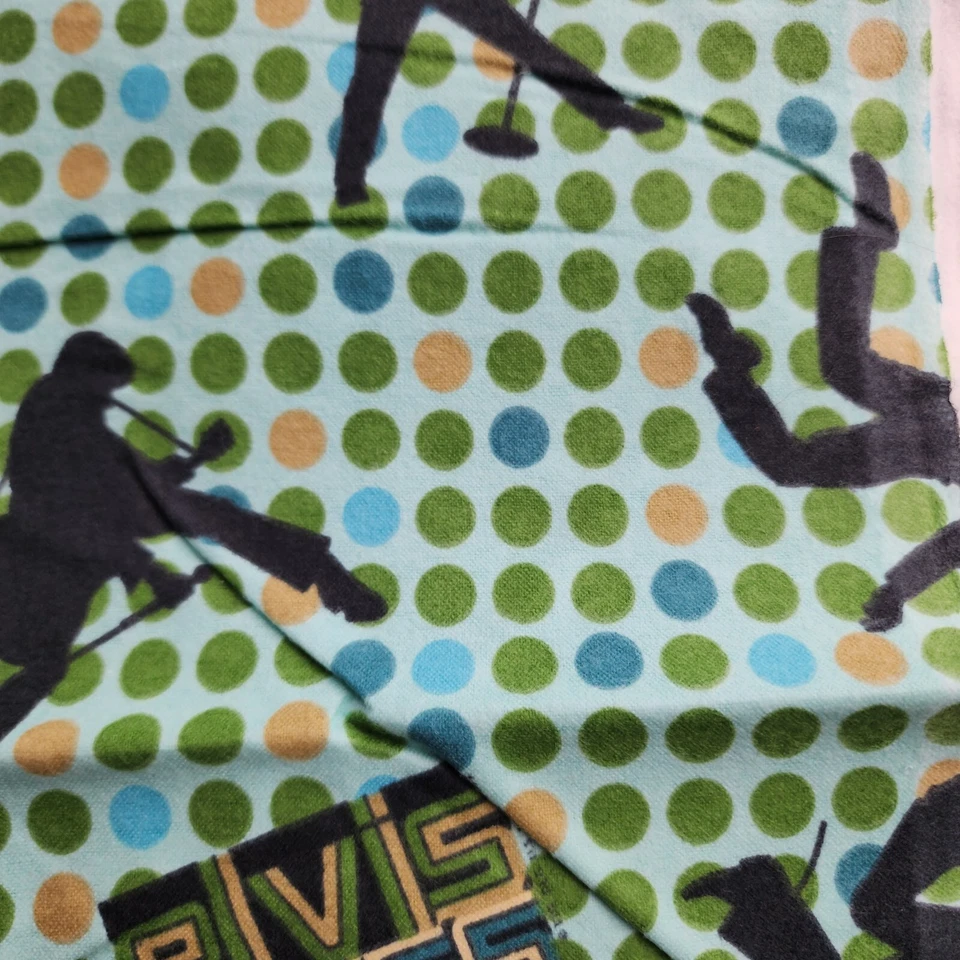 Elvis Presley Sewing Fabric Cranston VIP Flannel Like Soft Quilt 44" X 69" Craft - Image 2 of 4