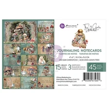 Prima Return To Wonderland 4x6 Journaling Notecards The 3 Girls Tale 45/pk