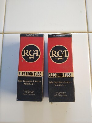 2 Lot RCA Victor Radio Electron Tube 35Z3