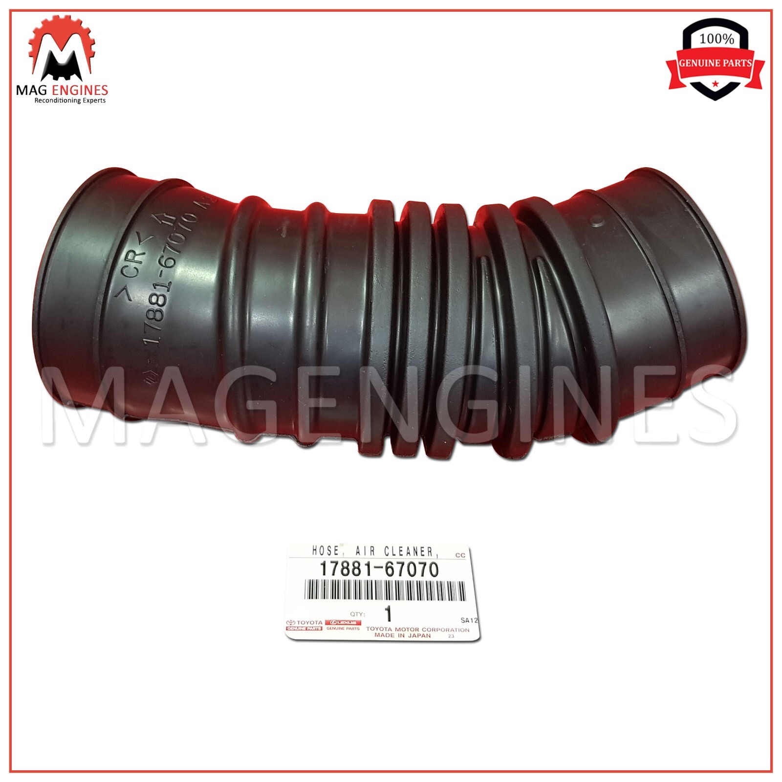 17881-67070 GENUINE OEM HOSE, AIR CLEANER, NO.1 1788167070 | eBay 