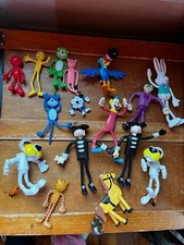 Large Lot of Rubbery Plastic Stretchy Posable Cheetos Kelloggs Toucan Clown