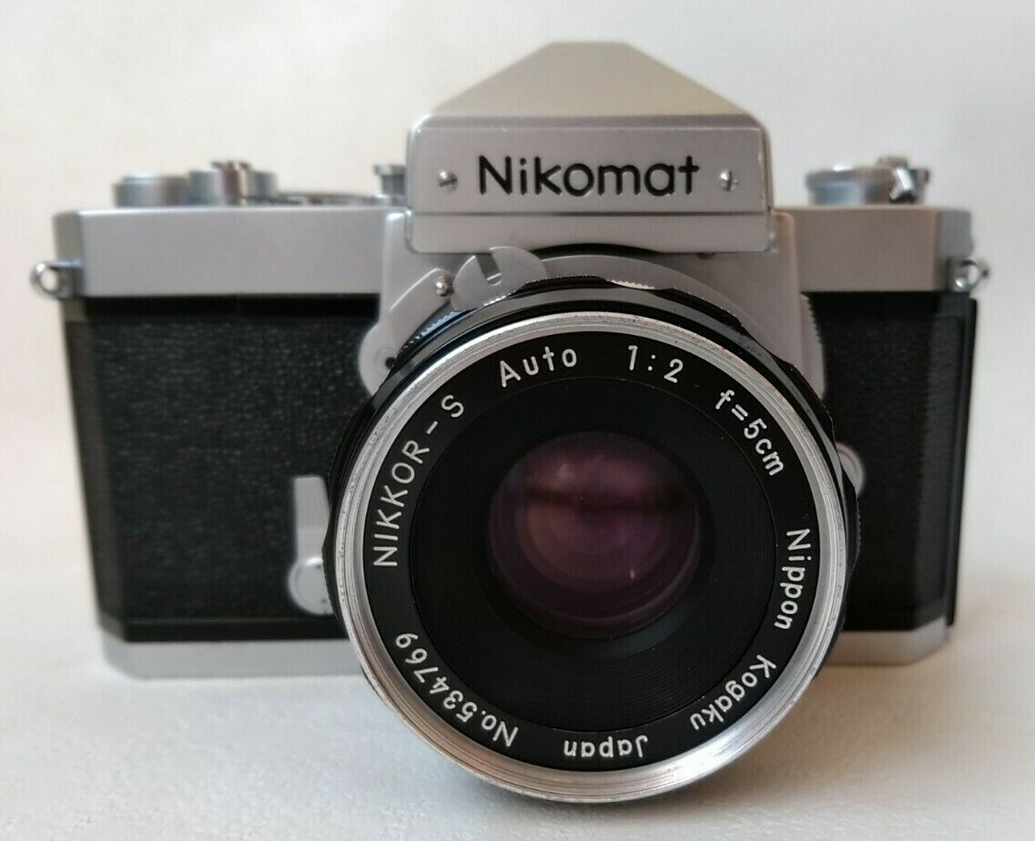 フィルムカメラ NIKON NIKOMAT N + NIKKOR Auto 1:2 f=50mm Exc+4]Nikon Nikomat FT Film Camera w/Nippon Kogaku Nikkor-S