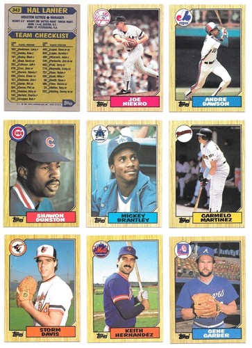 1987 Topps Baseball Trading Cards / You Choose #s 251 - 500 / mb13 - Picture 11 of 262