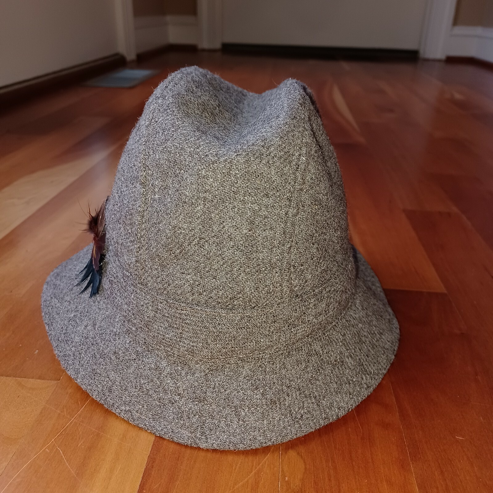 Vintage Tweed Fedora Hat Hatman of Ireland Gerry Mora… Gem
