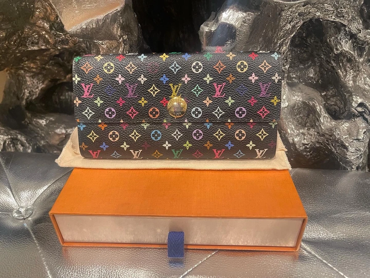 Pre-owned Louis Vuitton Multicolor Monogram Sarah Wallet