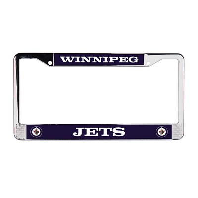 Winnipeg Jets NHL 3D Polyurethane Chrome License Plate Frame for Car-Truck-SUV