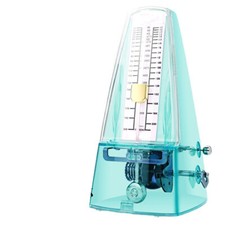Vintage Style Mechanical Metronome Clear Design Clockwork Piano Guitar 3 Colours