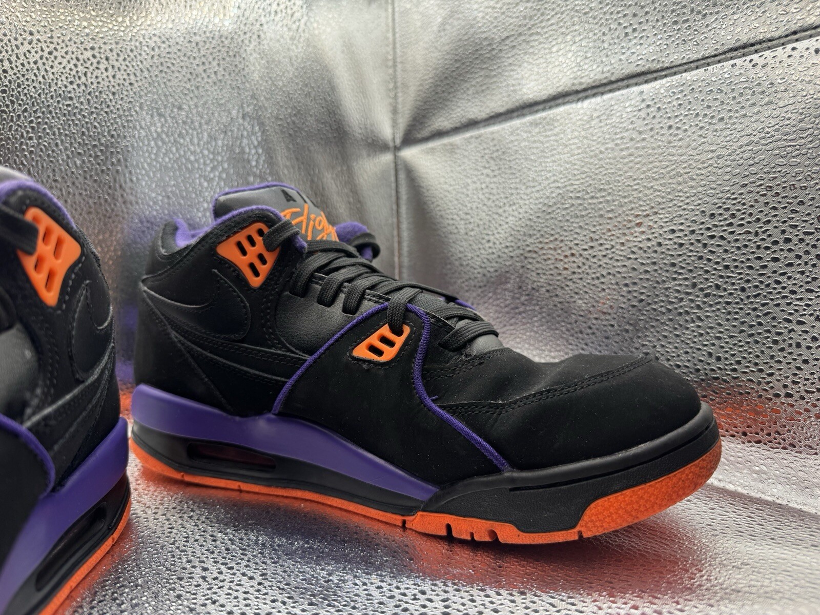 RARE 🚀 Size 10 - Nike Air Flight 89 Court Purple 2019 - CU4838-001 image 4
