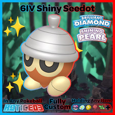 Shiny SEEDOT 6IV Pokemon Brilliant Diamond and Shining Pearl MasterBall