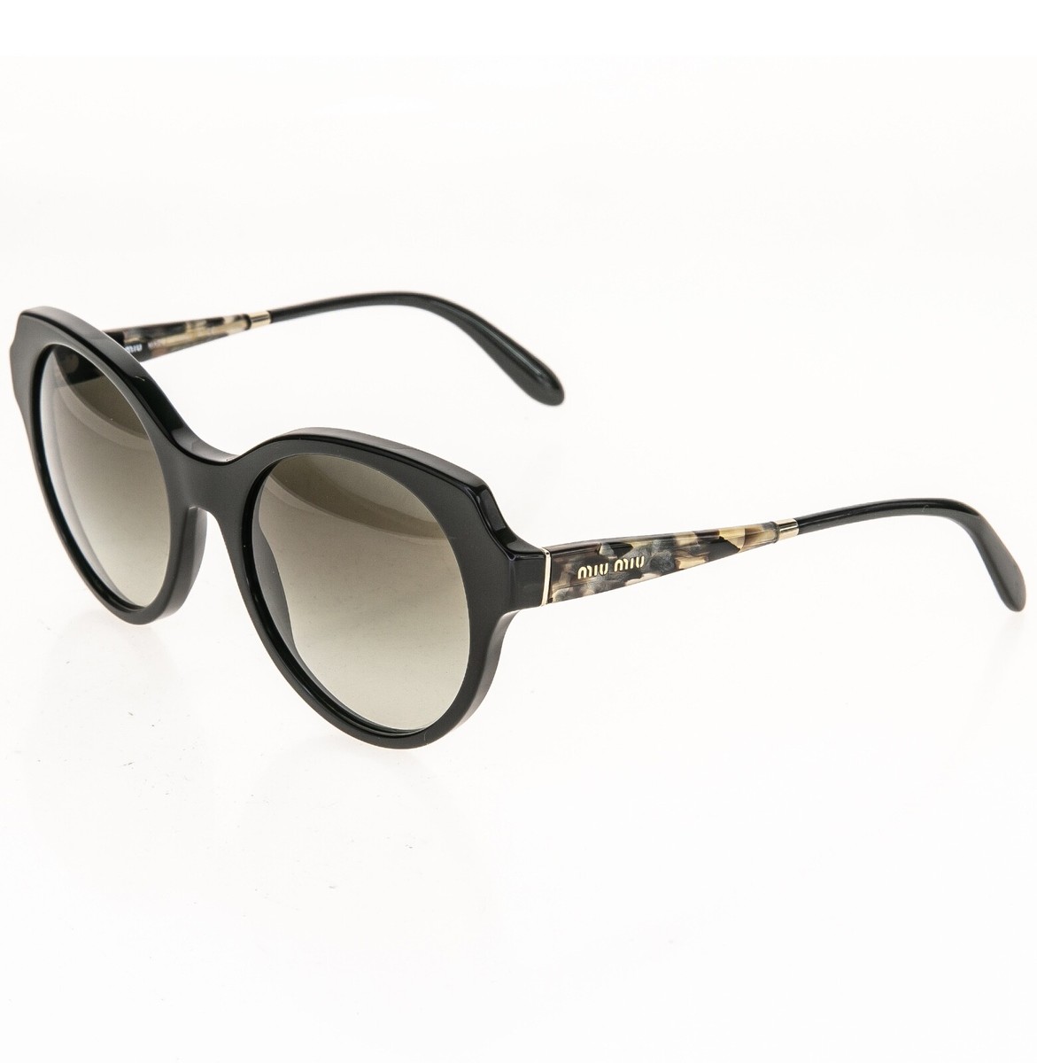 MIU MIU 06P Black Sand Marble Butterfly Geometric Fashion  display picture 2