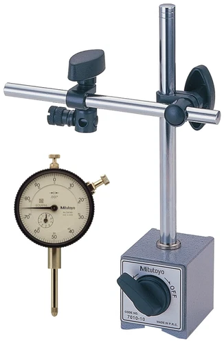 US Mitutoyo 64PKA079 Magnetic Stand With Dial Indicator  1" Travel  0.001" G#2K